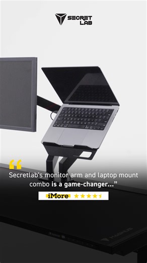 153K views · 209 reactions | The Secretlab MAGNUS Monitor Arm and Laptop Mount help to free up space on your desk and exude “premium build quality and design,” says iMore. And thanks to an incredibly easy setup and built-in cable management, cleaning up desk clutter is a breeze. | Secretlab | Facebook