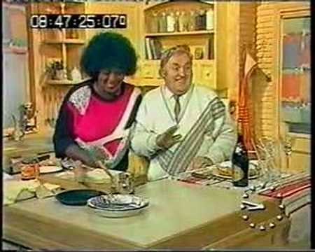 Rustie Lee cooks with Les Dawson on TV-am - 1989