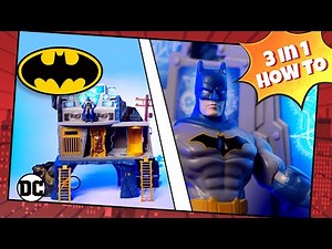 BATCAVE 3-IN-1 PLAYSET Step by Step Instructions - How To easily assemble your Playset at Home!