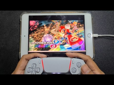 Mario Kart 8 on iPad Mini Using a PS5 Controller… Is This Real?!