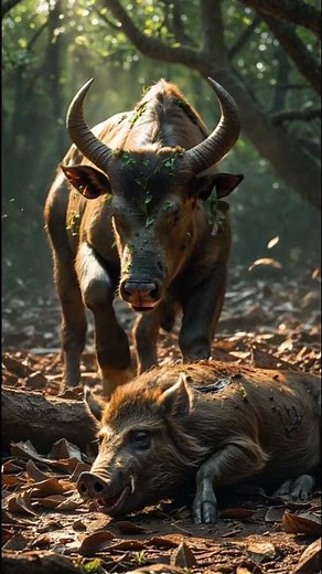 Yak vs Gaur vs Wild Boar vs Cape Buffalo vs Musk Ox | The Ultimate Battle #wildlifeshowdown