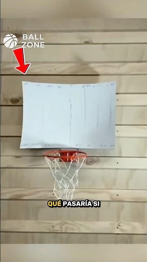 Tablero curvo vs tablero normal 🤔 #physics #basketball