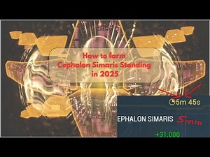 How To Farm Cephalon Simaris Standing in 2025 || Warframe