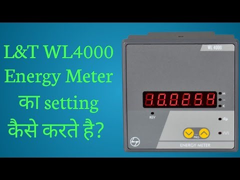 L&T WL4000 Energy Meter setting #L&T#meter #WL4000