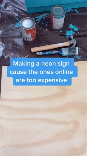 Unrelated but I love this song. #diy #neonlights #homemade #fyp #craft #crafty