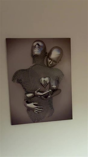 Cadre effet métal 3D