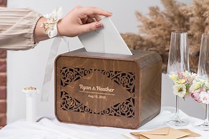Custom Wedding Card Box, Wedding Decor, Personalized Rustic Cards Boxes for Wedding - Etsy