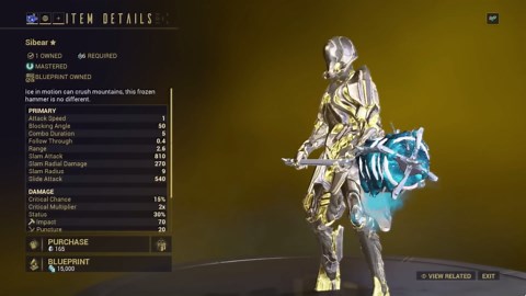 Sibear incarnon - Is it worth 30,000 cryotic? | Warframe