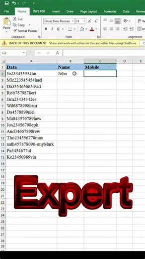 Extract Names & Numbers in Excel Like an Expert | Smart Excel Trick | Digital Office Skill