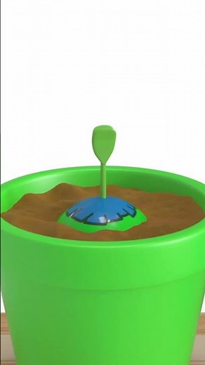 The Magical Flowerpot #como #flowerpot #green #animation #color #shorts