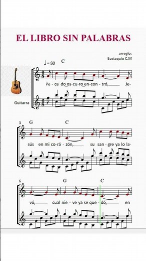 El libro sin palabras para guitarra fácil