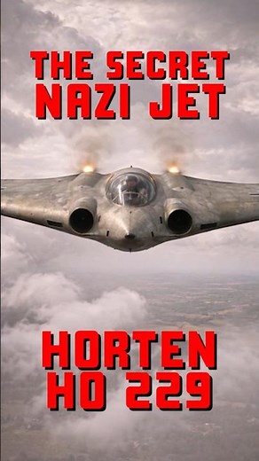 The Secret Nazi Stealth Jet #HortenHo229 #WWII #FlyingWing #NaziJets #WW2Technology