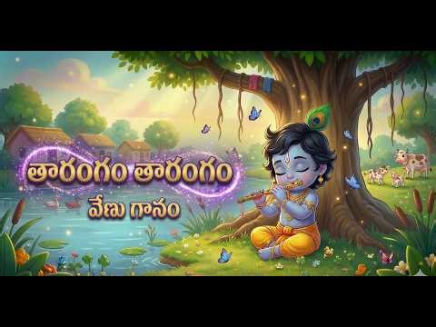 Tharangam Tarangam Baby Krishna song | Telugu Kids Devotional Rhymes | Baby Krishna Stories for Kids