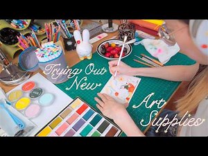 Trying Out My New Art Supplies + Haul ♡ Artist Diaries
