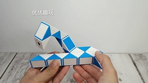 24段魔尺教程变恐龙，魔尺变动物系列
