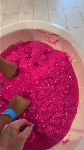 What happens when you play in slime all day? #slime #shorts #slimevideo