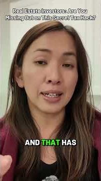 Real Estate Investors: Are You Missing Out On This Tax Secret Hack?