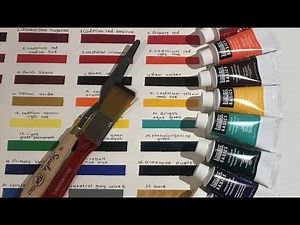 Creating a Color Chart - Liquitex Acrylic Paint
