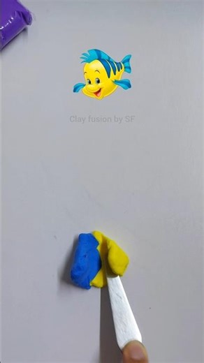 DIY how to make fish of Polymer clay #shorts #art #diy #polymerclay #colormixing