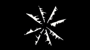 Blade spinning effect on a black screen. Stock animation of a sword rotating at high speed. High-speed VFX in 4K with an alpha channel.