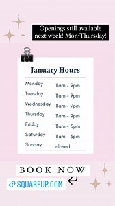 Still some appointments for this week✨ Use the link below to book https://squareup.com/appointments/book/ldkagblm0bg1ye/L2QACGCE9KEKE/services Have a good weekend! | Ivy & Pine Collective | Facebook