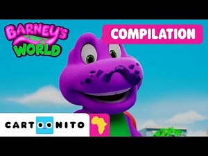 Fun Barney Compilation 🦖💜 | Barney's World | Cartoonito Africa | Cartoons for Kids
