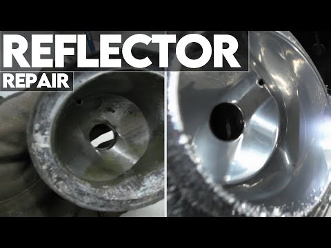 How to repair chrome reflector