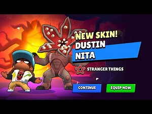 Brawl Stars - Season 44 (Stranger Things) Dustin Nita Skin!