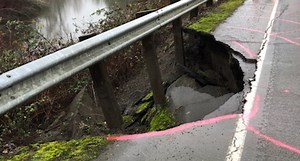 Sinkhole reported on Sauvie Island, road partially closed