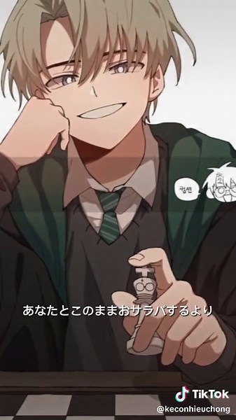 Anime Art of Harry Potter and Draco Malfoy