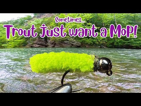 MOP FLY drives WILD TROUT CRAZY and SAVES the DAY! [Euro Nymphing Fly Fishings Ultimate Junk Fly]