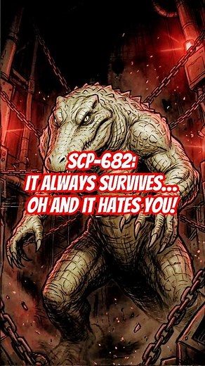 SCP-682 Cannot Be Killed... It Only Gets Stronger #scp #scpfoundation #horrorshorts #scp682