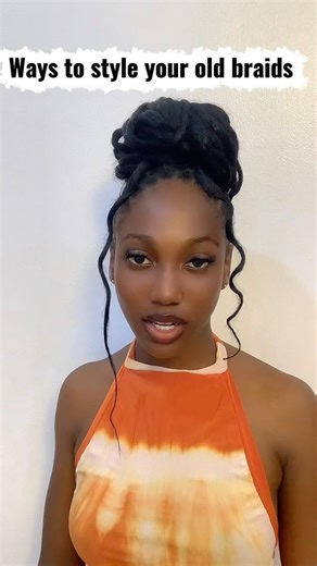 Simple and cute ways to style your old braids#braidstyles #mermaidbraid #braidhair #tutorials