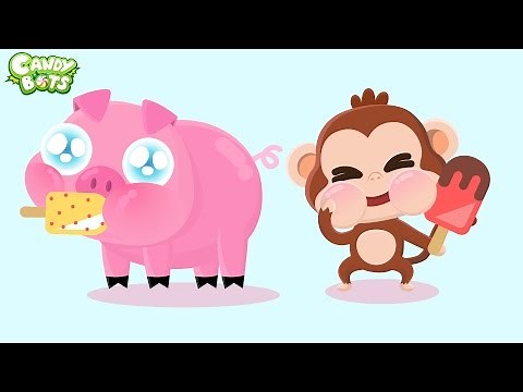 Candy ABC Alphabet Part 1 (Candybots) - Learn A to Z Phonics - Education apps for kids