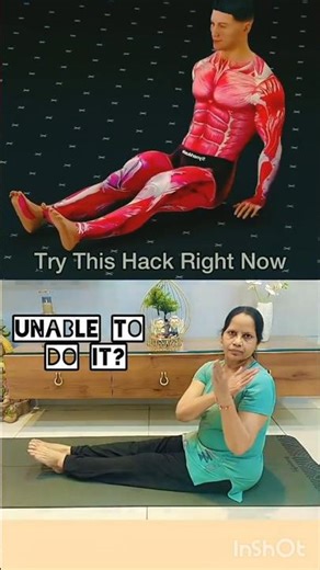 Can't touch your toes? Try THIS Stretching Hack! 🤯 #YogaHacks