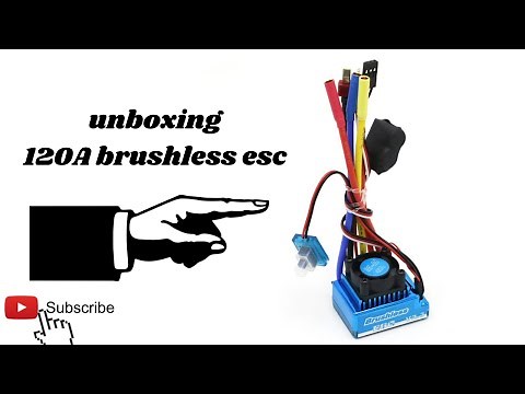 unboxing and test 120A BRUSHLESS ESC totally strong!!