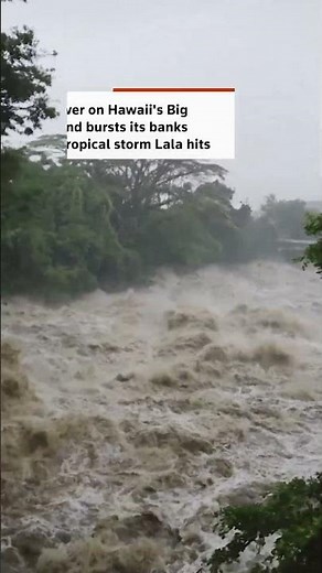 Storm Lala hits Hawaii's Big Island