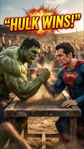 Hulk vs Superman Arm Wrestling 💥 Hulk Defeats Superman | Epic 4K Battle