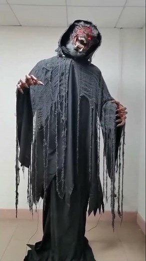 PROTOTYPE Crazy Create Evil Demon Life Size Animatronic Halloween Prop FACTORY VIDEO