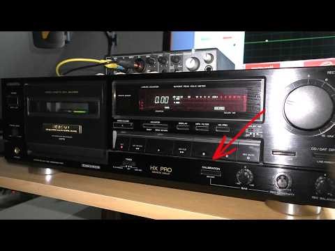 AIWA AD-F910 встроенная калибровка кассеты. Какие частоты
