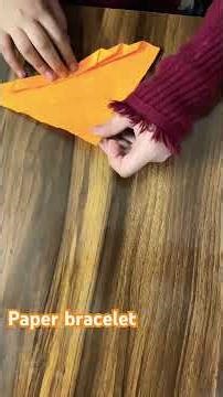 Make Your Own Paper Bracelet at Home