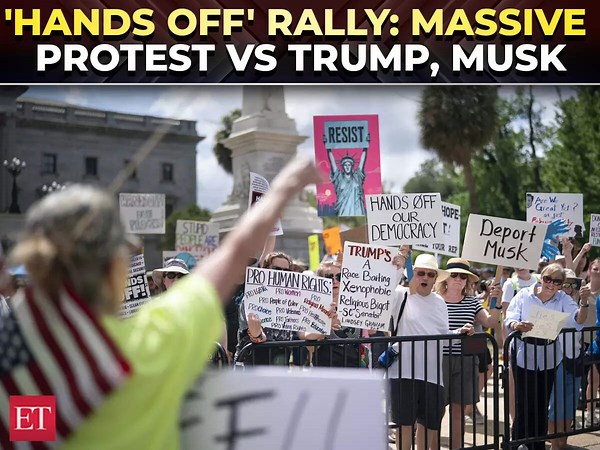 USA: 'Hands Off' protests escalate, thousands rally against President Trump, DOGE chief Elon Musk