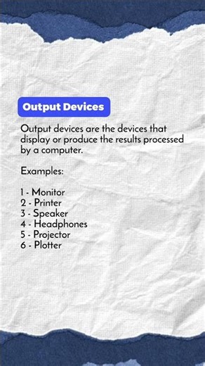 Output Devices ?