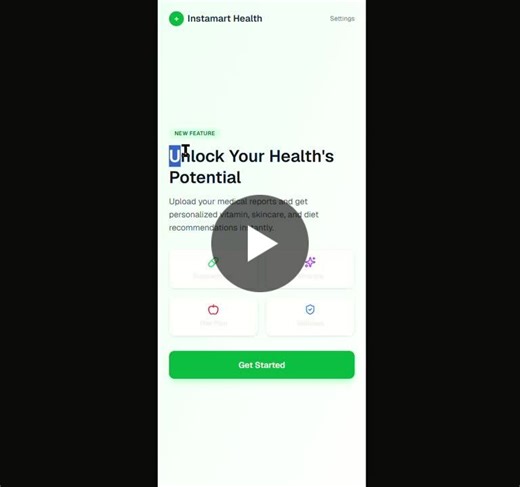 Quick commerce is evolving beyond just fast delivery. What if it became part of your health journey? Built a prototype around this idea 1] User uploads a health report 2] App understands… | Tarang Jadafiya