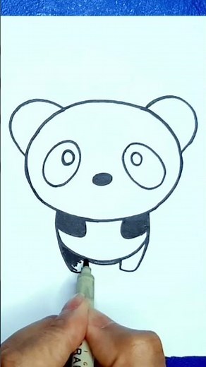 comment dessiner un panda kawaii facile