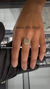 3.6K views · 24 reactions | Custom Urn Rings, such a beautiful & unique way to carry your loved one with you. Available in any shape, letter, or animal. DM for more information  #milehighjewelers #fyp #custom #custommade #urn #urnring #ring #love #share #memory #loved #jewelry #jewelrydesigner #jewelryaddict #jewelrydesign #butterfly #heart #gold #rip #viral #instagram #goldjewellery #diamonds #lovedones #ash #beautiful #jewellery | Mile High Jewelers | Facebook