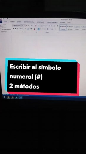 Cómo escribir el símbolo numeral en tu computadora