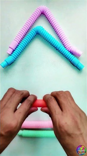 Pastel Pop Tube Pyramid 🌈 Most Relaxing ASMR Ever!