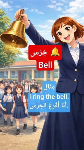 تعلم كلمة Bell في اللغة الإنجليزية | جرس #تعلم_الإنجليزية #english_learning