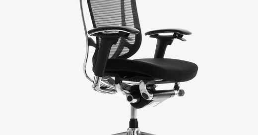 Okamura Contessa II Mesh Back Office Chair | Black/Polished
